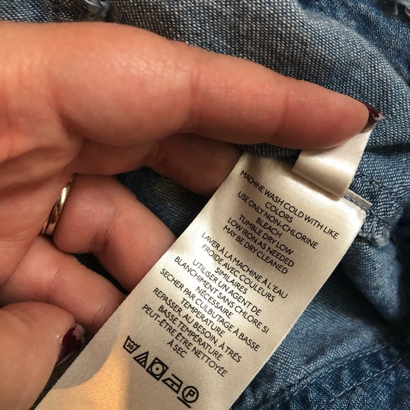 Anthropologie Pilcro and the letterpress chambray panel fringe skirt - Picture 7 of 10